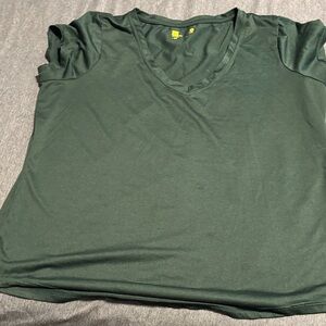 Dark Green V-Neck T-Shirt